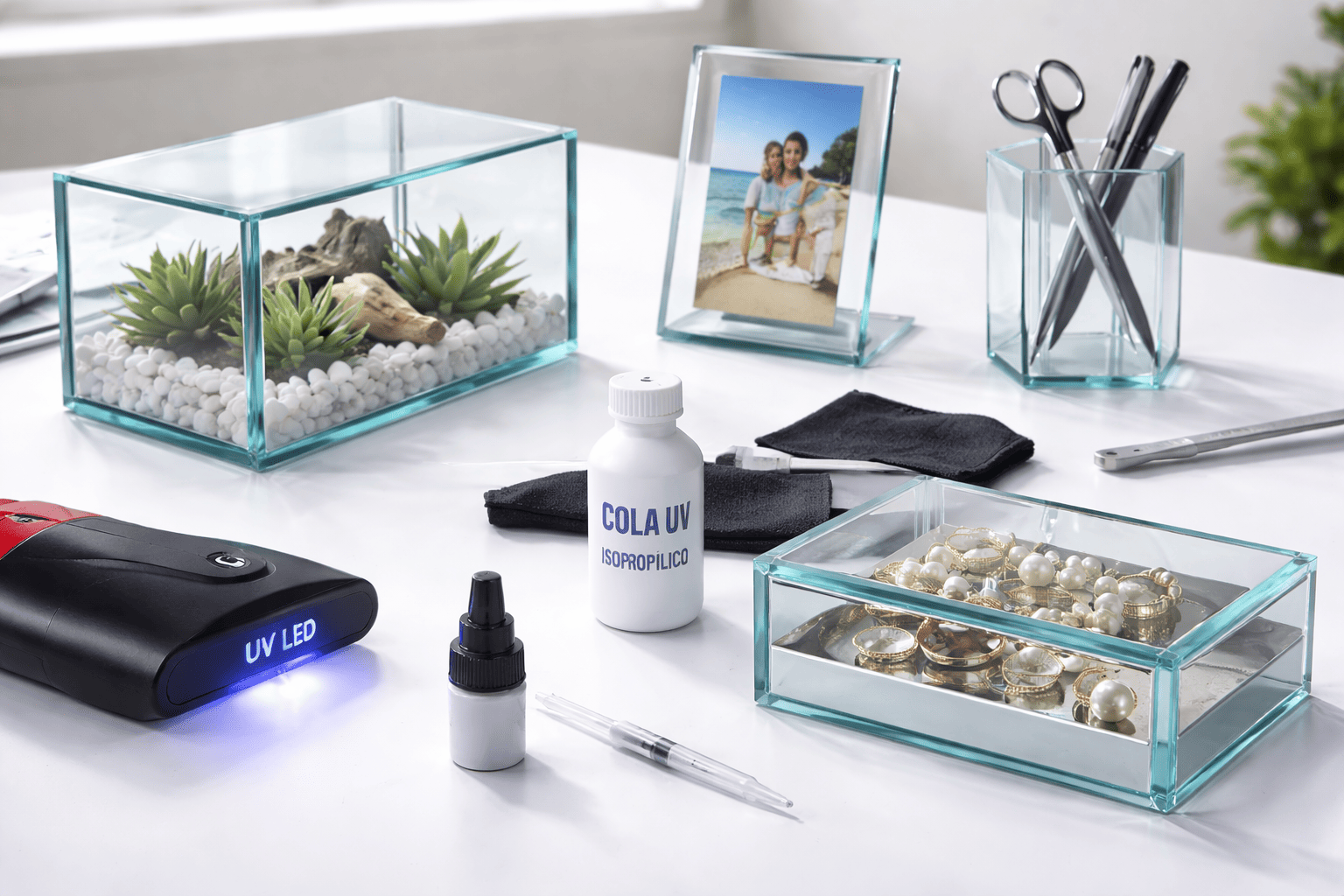 Como Usar Cola UV para Vidro - Aprenda a Usar Cola Ultravioleta